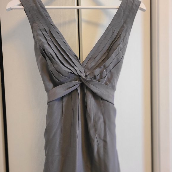 BCBG Grey pleated top - Picture 7 of 11